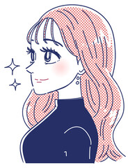 まつげパーマ・まつげエクステをした横顔