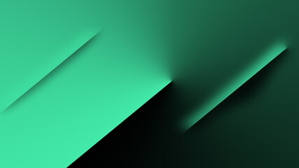 Abstract dark green background with some 3d lines on it