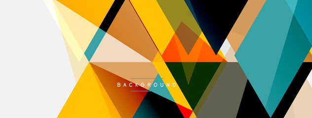 Mosaic triangles geometric background. Techno or business concept, pattern for wallpaper, banner, background, landing page