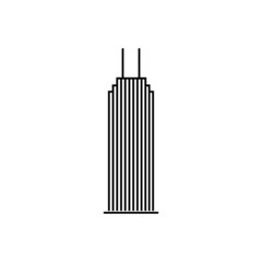 Buildings icon isolated on white background