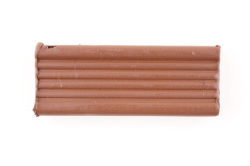 plasticine on a white background