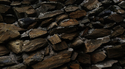 background of embossed stone wall horizontal