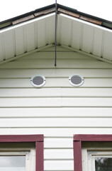 production of external ventilation of a frame house © enskanto