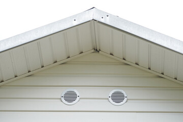 production of external ventilation of a frame house © enskanto