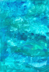 Fototapeta na wymiar Elegant blue background illustration with indigo color paint. Hand painted watercolor