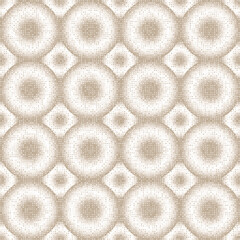 Seamless tori pattern with variegated ripples on top. White and beige shades.