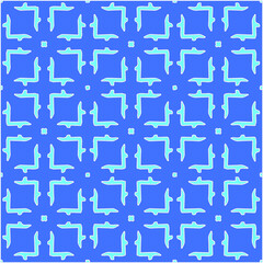 Geometric vector pattern with azure and blue color. simple ornament for wallpapers and backgrounds.