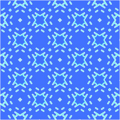 Fototapeta premium Geometric vector pattern with azure and blue color. simple ornament for wallpapers and backgrounds.