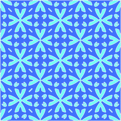 Geometric vector pattern with azure and blue color. simple ornament for wallpapers and backgrounds.
