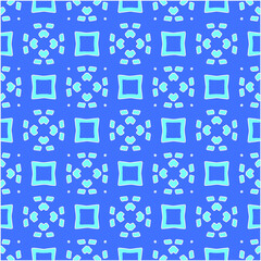 Geometric vector pattern with azure and blue color. simple ornament for wallpapers and backgrounds.