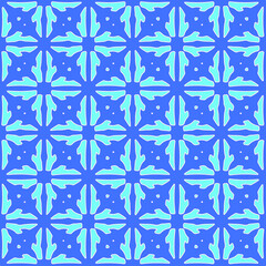 Geometric vector pattern with azure and blue color. simple ornament for wallpapers and backgrounds.