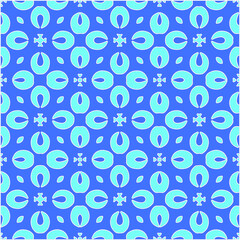 Geometric vector pattern with azure and blue color. simple ornament for wallpapers and backgrounds.