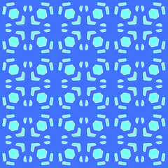 Geometric vector pattern with azure and blue color. simple ornament for wallpapers and backgrounds.