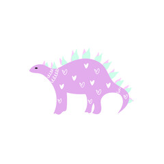 Dinosaur cartoon vector illustration
