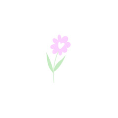Flower icon cartoon vector illustration