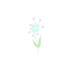 Flower icon cartoon vector illustration