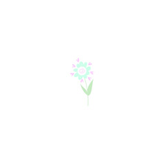 Flower icon cartoon vector illustration