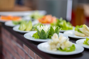 fruit and vegetable carving, The art of Thailand.
