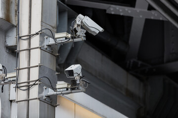 security camera on a building