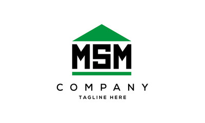 MSM creative three latter logo design