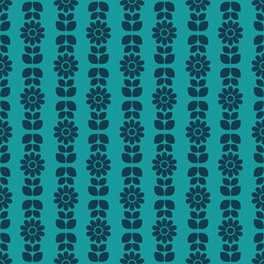 Simple flower seamless pattern design
