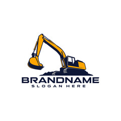 excavator logo template © TFamz