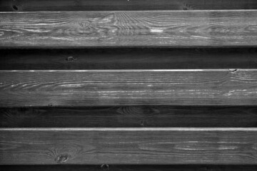 Wooden fence texture. Black and white background