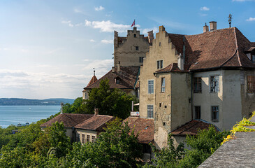 Fototapeta na wymiar Die Burg in der Stadt Meersburg