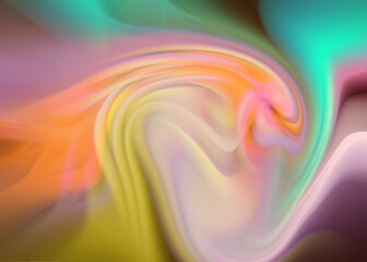 Psychedelic Surface Swirl Pattern Fluid Art