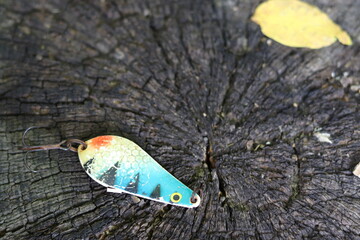 Fishing lure. View from above