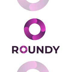 Roundy modern circle round logo