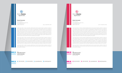 Letterhead format template, business style letterhead design template. Company letterhead template designs. Letterhead, Template.
