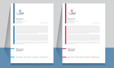 Letterhead format template, business style letterhead design template. Company letterhead template designs. Letterhead, Template.