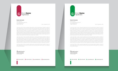 Letterhead format template, business style letterhead design template. Company letterhead template designs. Letterhead, Template.