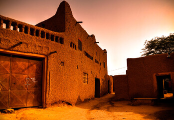 At the streets of Agadez old city, Niger - 456172485