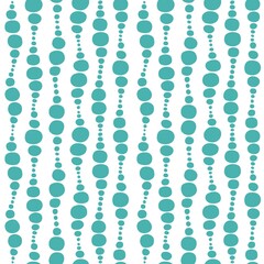 Seamless geometric pattern with different wavy bubbles