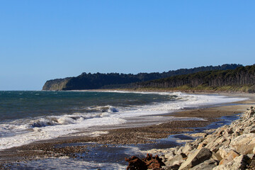 bruce bay beach west coast southland new zealand