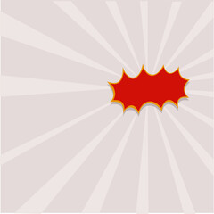 Vector illustration of flat design template explosion background design that emits light in various directions with abstract drawing style.. 4000 x 4000 pixels perfect. 