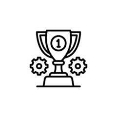 Winner Cup icon in vector. Logotype