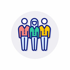 International Team icon in vector. Logotype