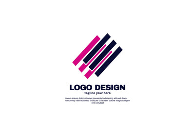 stock illustration abstract creative rectangle vector design elements your brand identity company business logo design template