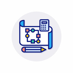 Workflow icon in vector. Logotype