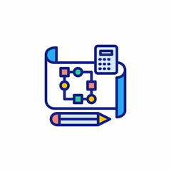 Workflow icon in vector. Logotype