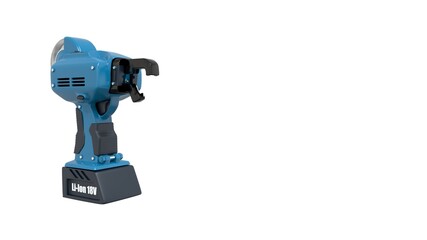 electric rebar wire tier tool - isolated design industrial 3D rendering