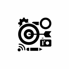 Targeting icon in vector. Logotype