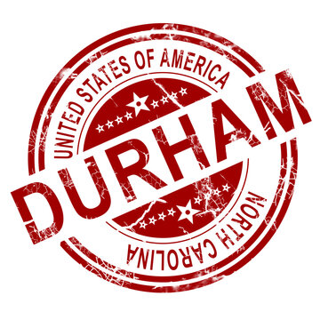 Durham stamp with white background