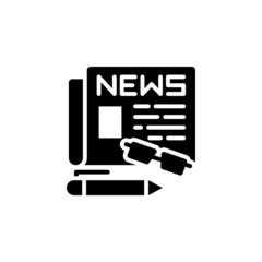 News icon in vector. Logotype