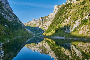 Fototapeta na wymiar Bergpanorama im Schweizerischen Alpstein