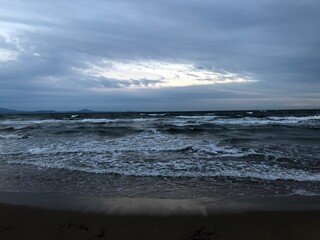 beach at sunset