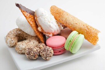 macaroons on a plate